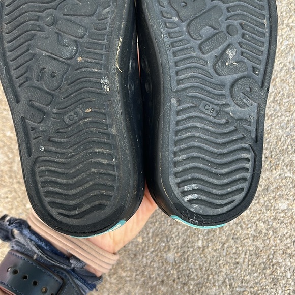 Native Black Sandals Slip-On Perforated Design - Picture 3 of 10